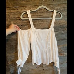 AEO Boho Cold Shoulder Top with Lace Details